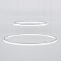 Preview: LED-Ringform Deckenleuchte in doppelter Ausführung – Designlampe für Hotels & Wohnzimmer
