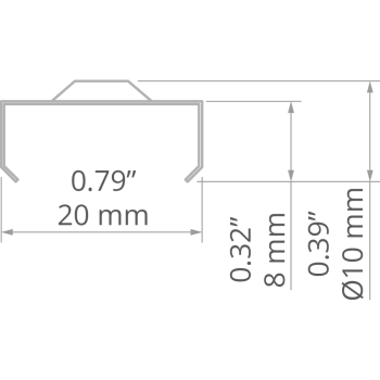Haltclips zum Abnehmen und Wiederanbringen von LED-Leisten
