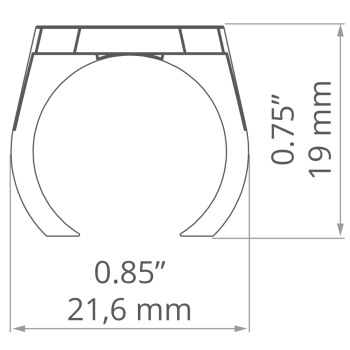 Universell einsetzbare Befestigungclips für LED-Profile