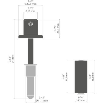 Befestigungsset PUSZ MR -1 mit Stromversorgung