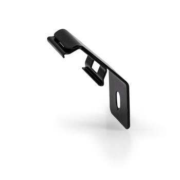 schwarze Montageclips für langlebige Installationen