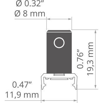Befestigung K-10-PP  Silber