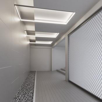 hochwertige LED Lichtlösung für Flurbereiche