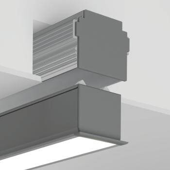 elegantes LED Profil für lineare Raumbeleuchtung in Restaurants