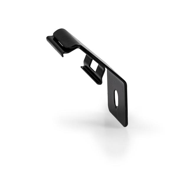 schwarze Montageclips für langlebige Installationen