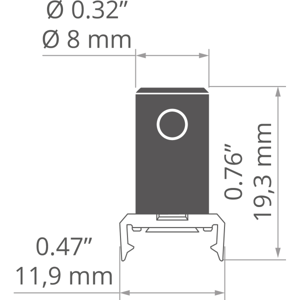 Befestigung K-10-PP  Silber