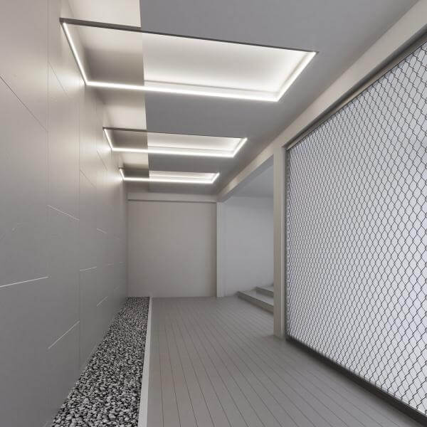 hochwertige LED Lichtlösung für Flurbereiche