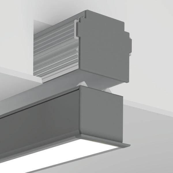 elegantes LED Profil für lineare Raumbeleuchtung in Restaurants