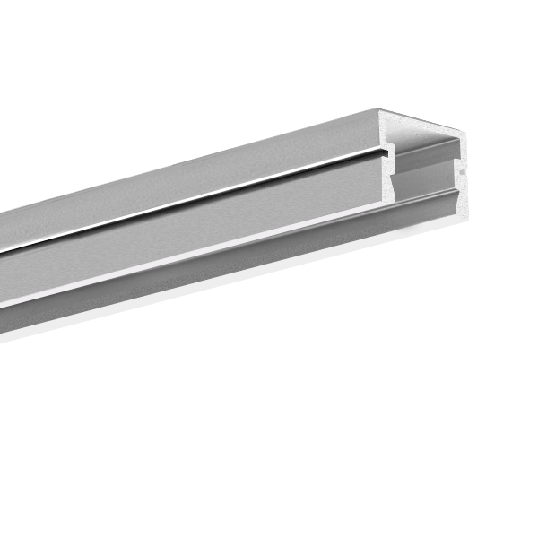 LED Aluminium Profil PDS4 Plus – flaches Aufbauprofil für LED-Streifen, eloxiert und hochwertig verarbeitet