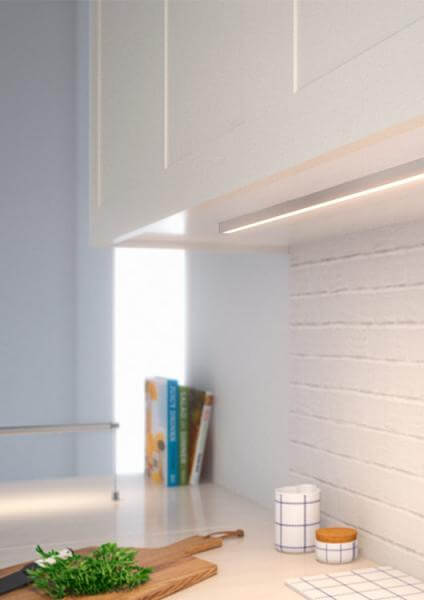 platzsparende Möbelbeleuchtung mit LED-Profilen