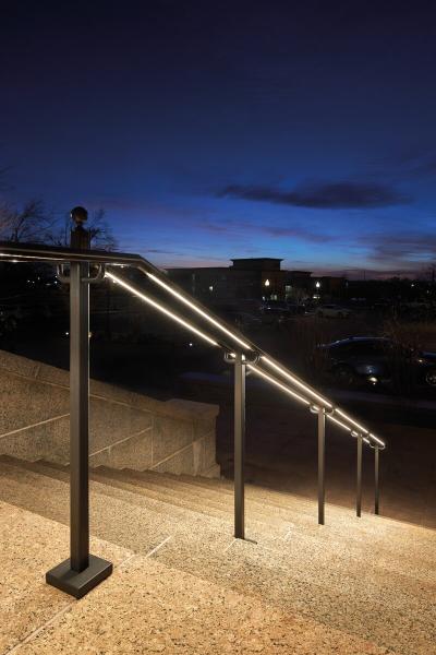 Balustradenbeleuchtung mit Alu-Profilen
